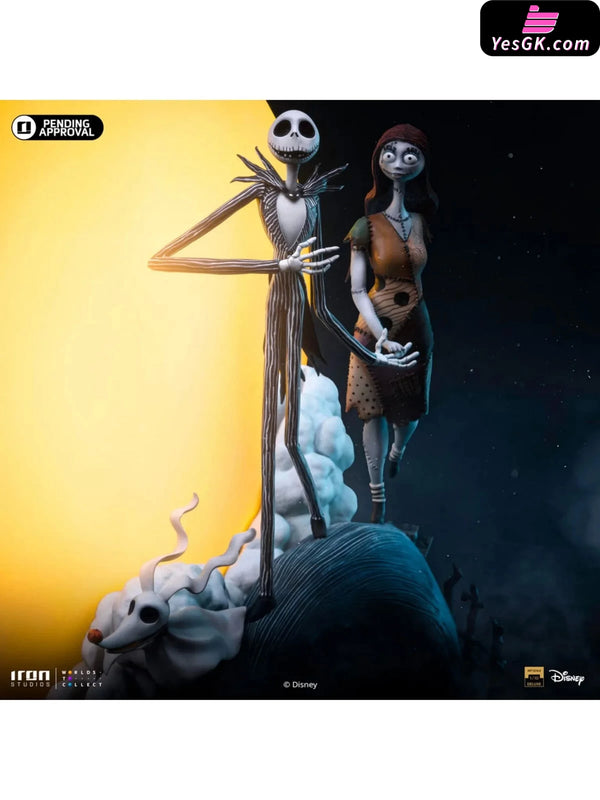 1/10 The Nightmare Before Christmas Jack Skellington & Sally DSNEY116424-10 DSNEY116524-10 (Licensed) Statue - Iron