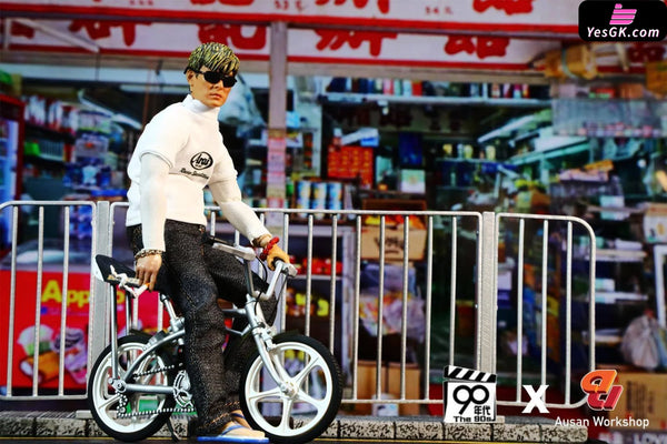 1/12 Ma Pai Bicycle AS003 Le Fumon Flower Bullet Man AS004 Golden Retriever Dee AS005 Action Figure - 90’s Studio