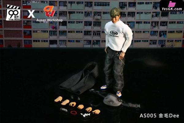 1/12 Ma Pai Bicycle AS003 Le Fumon Flower Bullet Man AS004 Golden Retriever Dee AS005 Action Figure - 90’s Studio