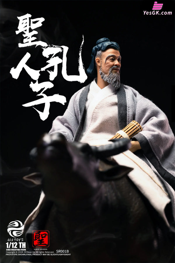 1/12 Sage Series Confucius The Teacher Riding A Water Buffalo Eastward Edition Sr001B Action Figure