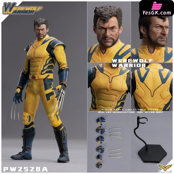 Marvel 1/12 WEREWOLF WARRIOR PW2528A & WEREWOLF WARRIOR Battle damaged version PW2528B Action Figure - PWTOYS Studio