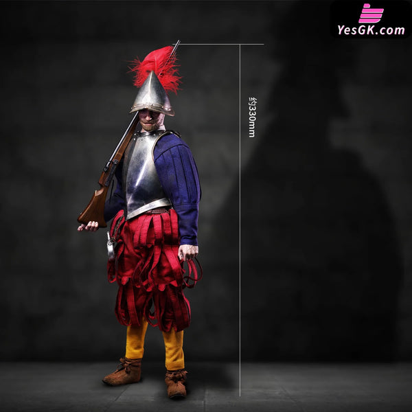 1/6 SE138 & SE139 SERIES OF EMPIRES - SPANISH CONQUISTADOR MUSKETEER SERGEANT (Licensed) Action Figure - COOMODEL