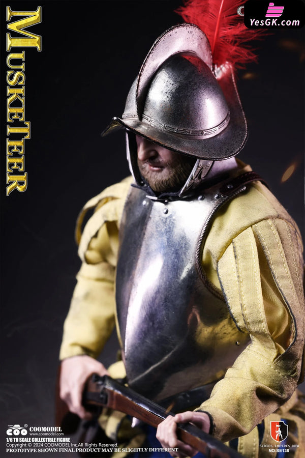 1/6 SE138 & SE139 SERIES OF EMPIRES - SPANISH CONQUISTADOR MUSKETEER SERGEANT (Licensed) Action Figure - COOMODEL