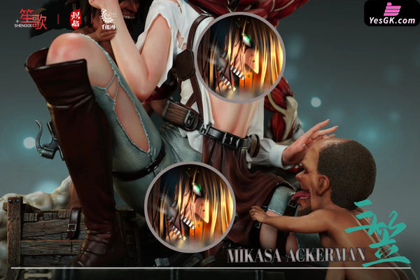 Attack On Titan The First Part Of The Let Her Go Series:mikasa Ackerman Resin Statue - Shengge