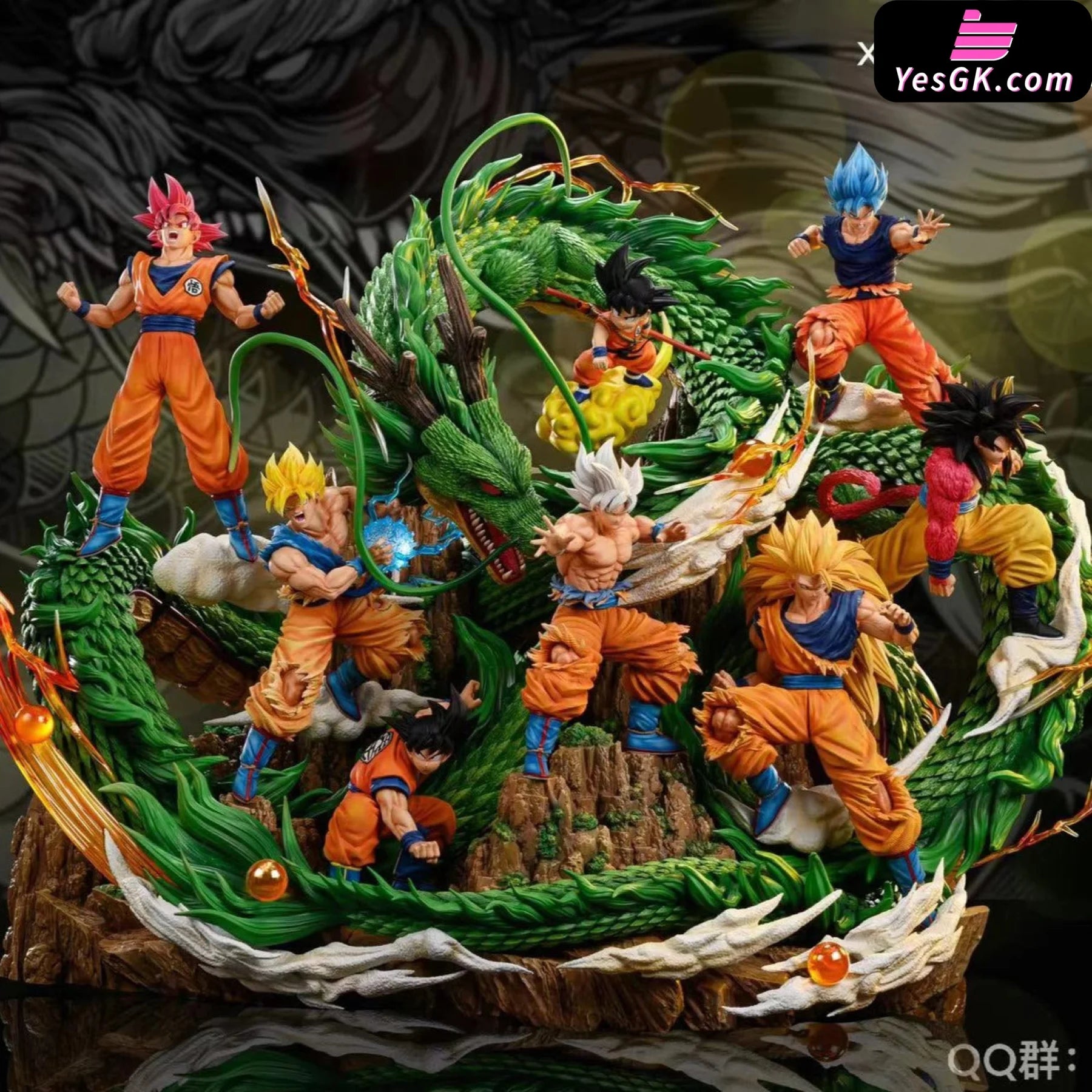 Dragon Ball Anniversary Series #1 Son Goku Resin Statue Kylin