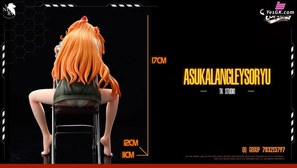 Neon Genesis Evangelion Tsundere Genius Girl Soryu Asuka Langley Statue - Top King Studio