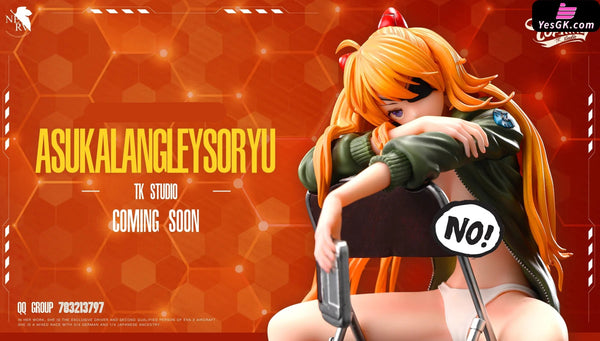 Neon Genesis Evangelion Tsundere Genius Girl Soryu Asuka Langley Statue - Top King Studio