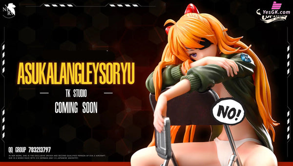 Neon Genesis Evangelion Tsundere Genius Girl Soryu Asuka Langley Statue - Top King Studio