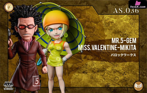 Grand Line Series Arabasta Arc #36 Mr. 5 Gem Miss.valentine’s Day Mikita Statue - Yz Studio [Pre