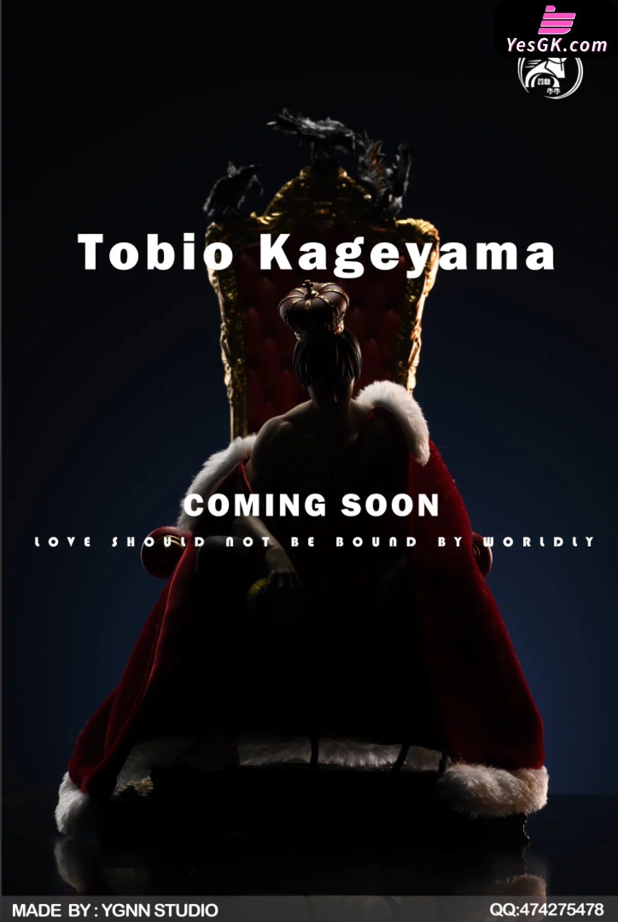 YGNN Studio Haikyuu!! Tobio Kageyama Resin Model Pre-order 1/6 Scale H38cm  Anime