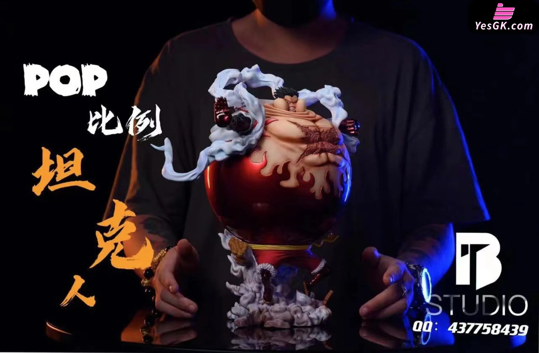 Luffy Tank Man Resin Statue