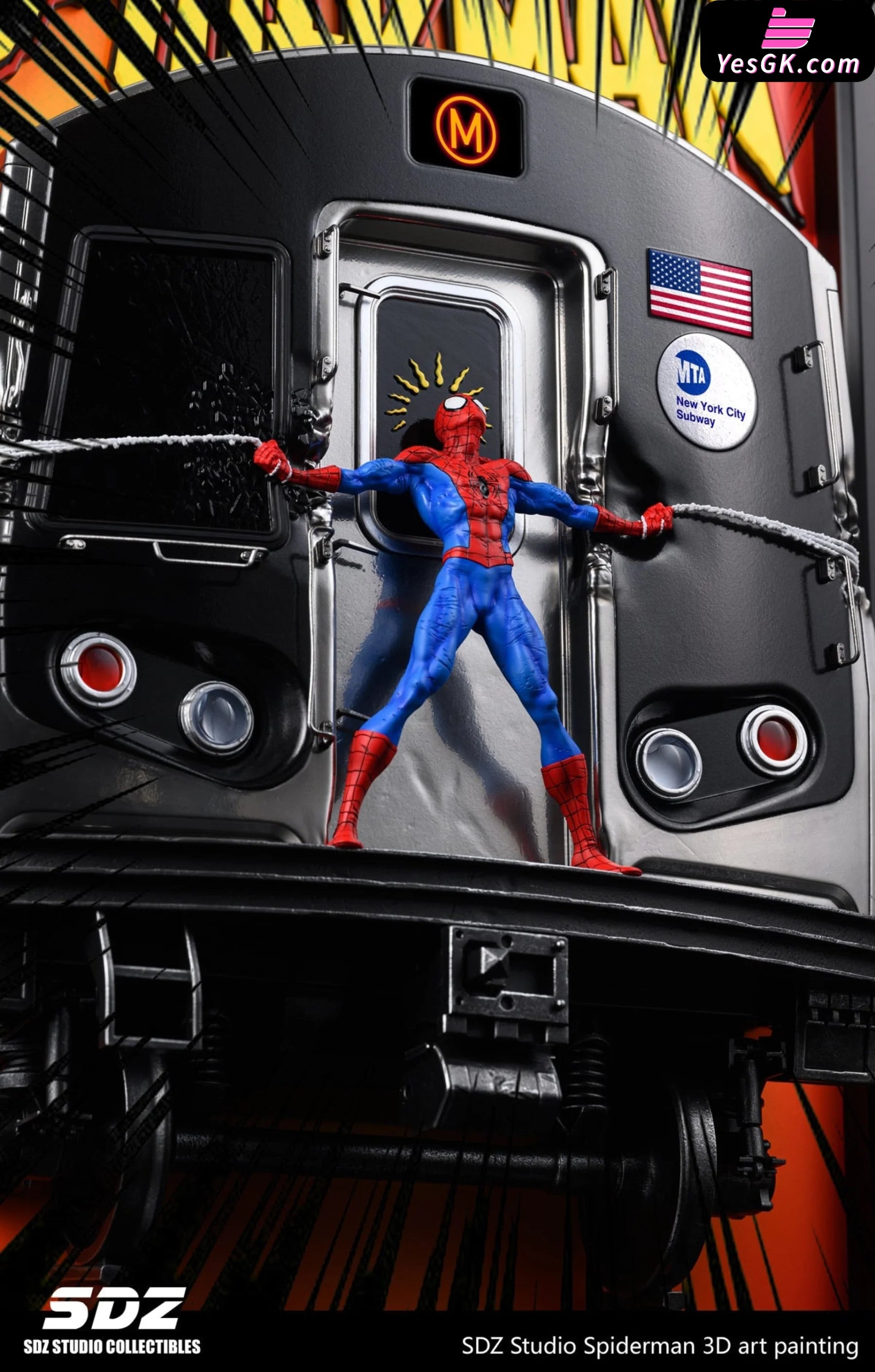 Marvel Art Statue Painting Series Spiderman Resin - Sdz Studio [Pre-Order] Marvel