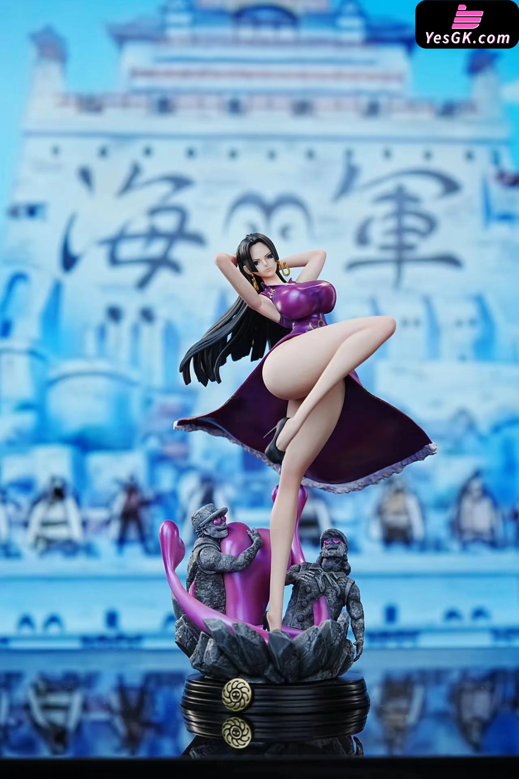 boa hancock purple dress One Piece Boa Hancock Statue