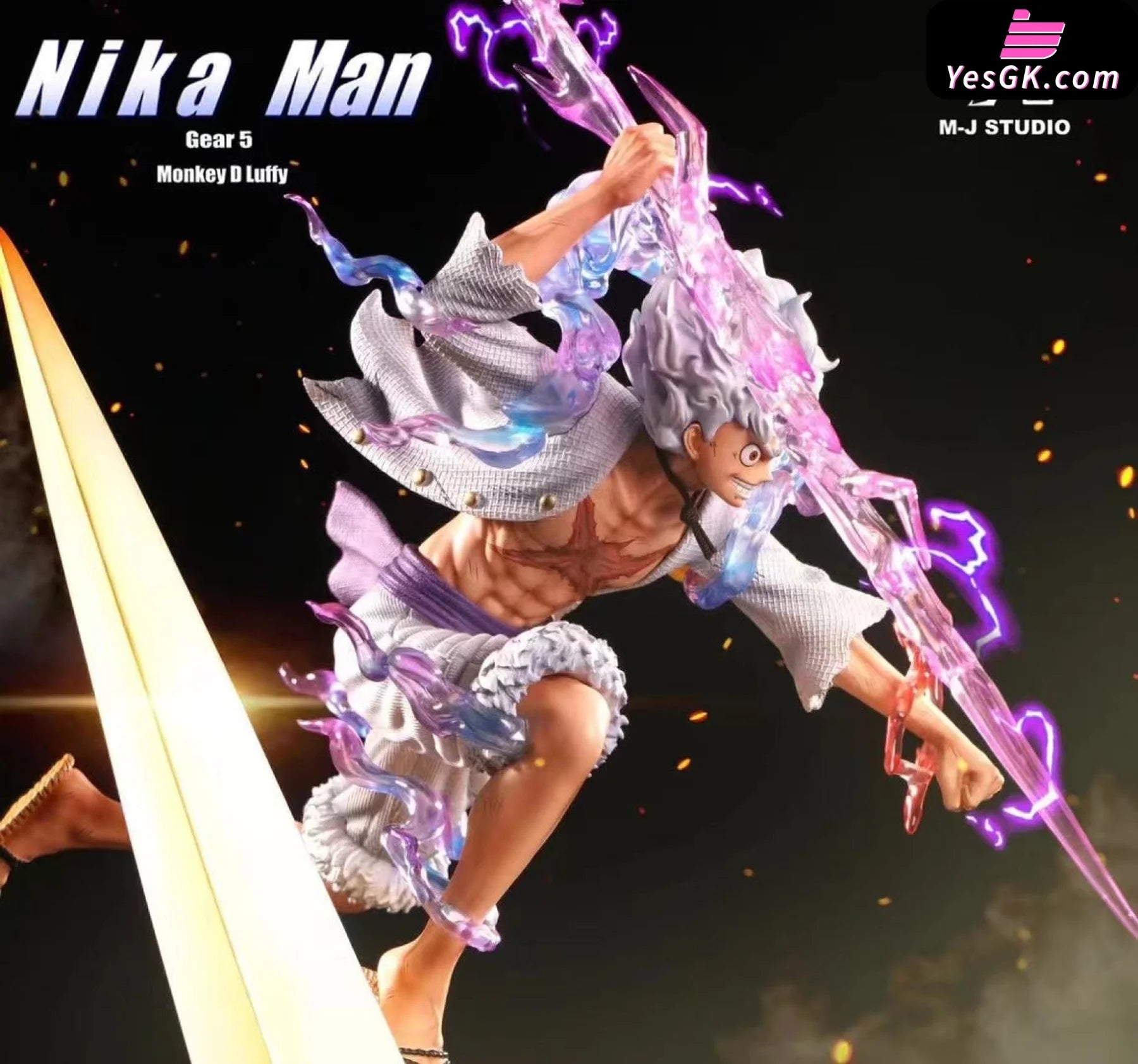 One Piece LIGHTNING BOLT Nika Luffy Statue