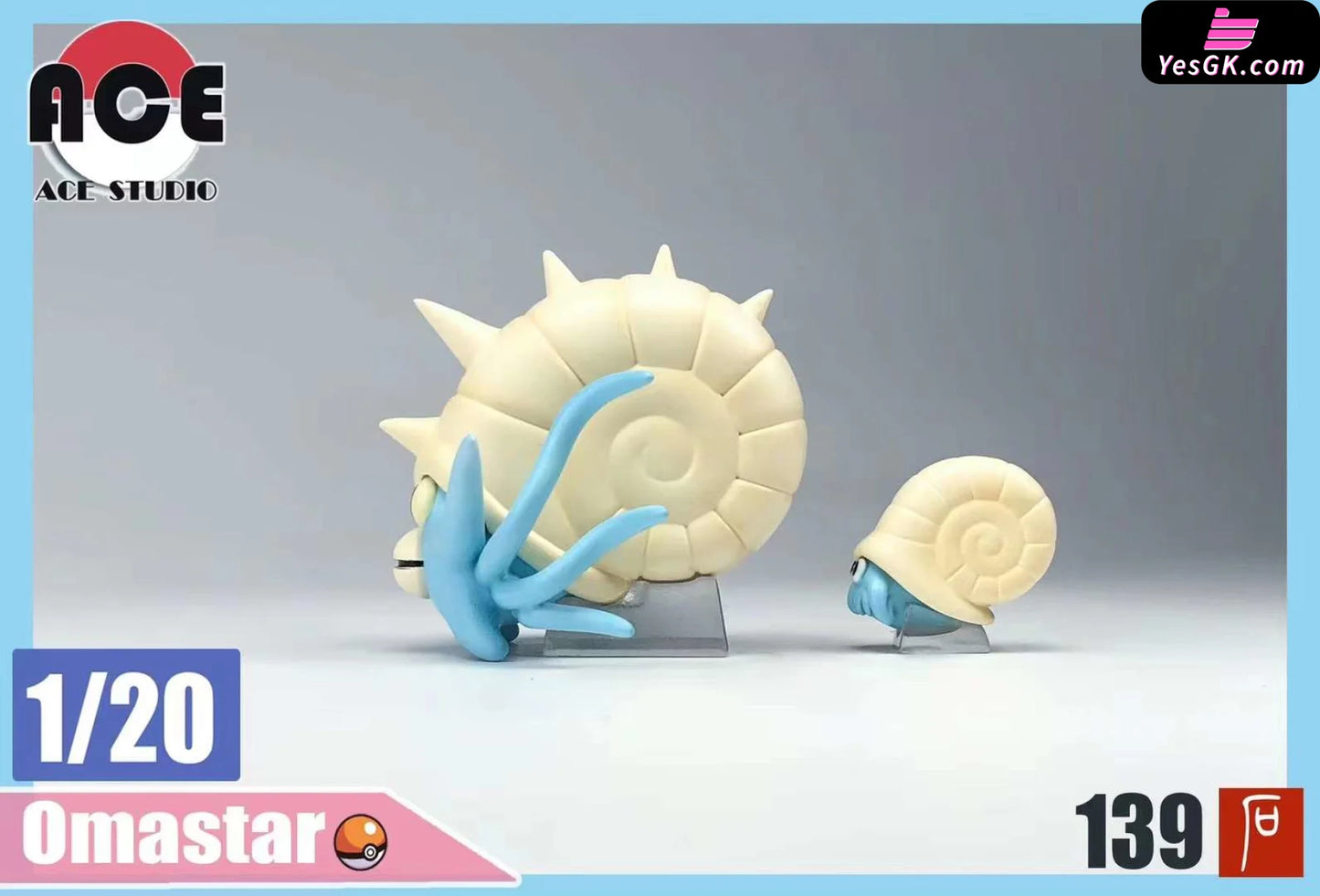 Pokémon Fossil Series #3 Omanyte Group Statue - Ace Studio [Pre-Order]