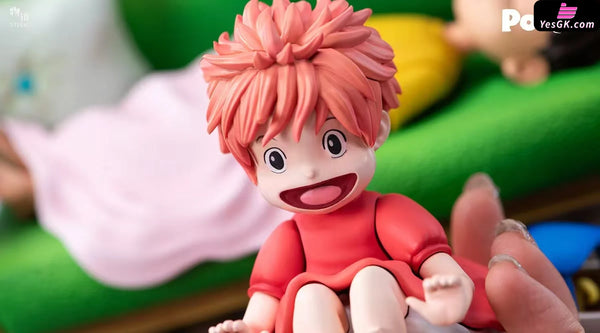 Ponyo on the Cliff Hayao Miyazaki Desktop Series 03 The Gentlest Companion Ponyo & Sosuke GK Statue - Wu Yu Studio