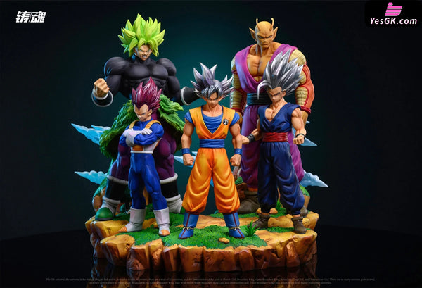 Super Warriors Of Universe 7 (Goku Vegeta Gohan Piccolo Broly) Gk Statue - Sculpting Soul Studio