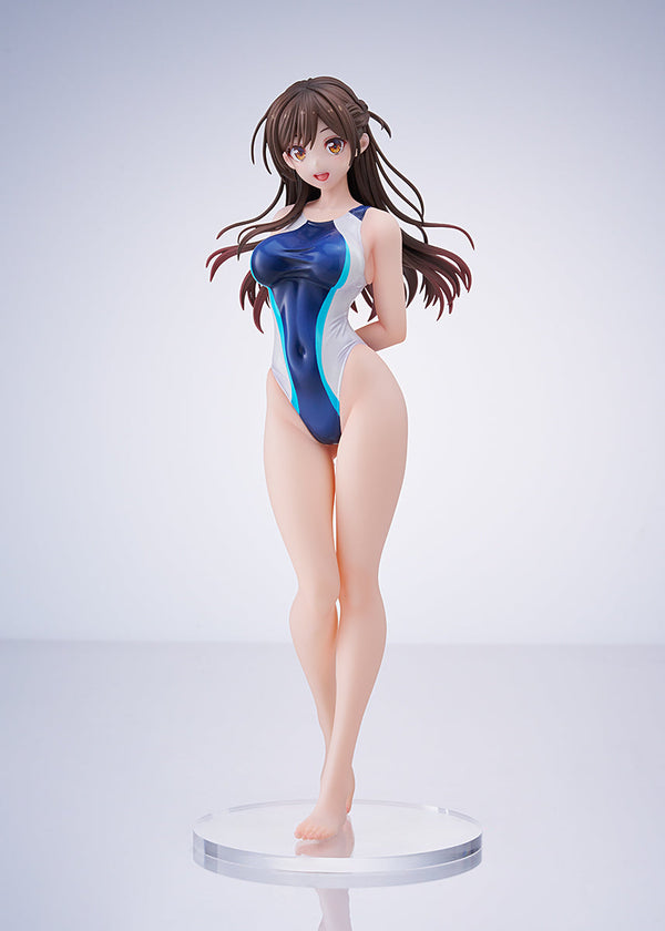 Rent-A-Girlfriend Chizuru Mizuhara Light Blue Line Competition Swimsuit 1/7 Scale Figure (Licensed) - AMAKUNI [Pre-Order]