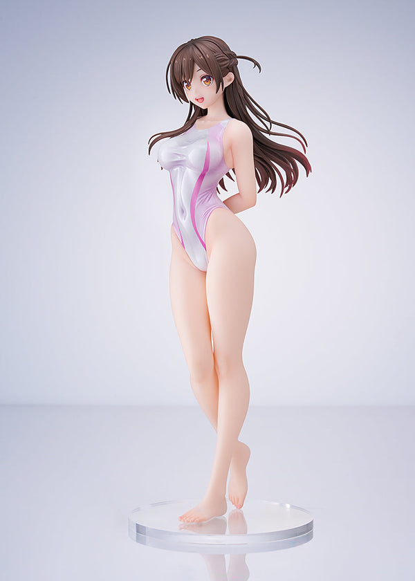 Rent-A-Girlfriend Chizuru Mizuhara Pink Line Competition Swimsuit 1/7 Scale Figure (Licensed) - AMAKUNI [In-Stock]
