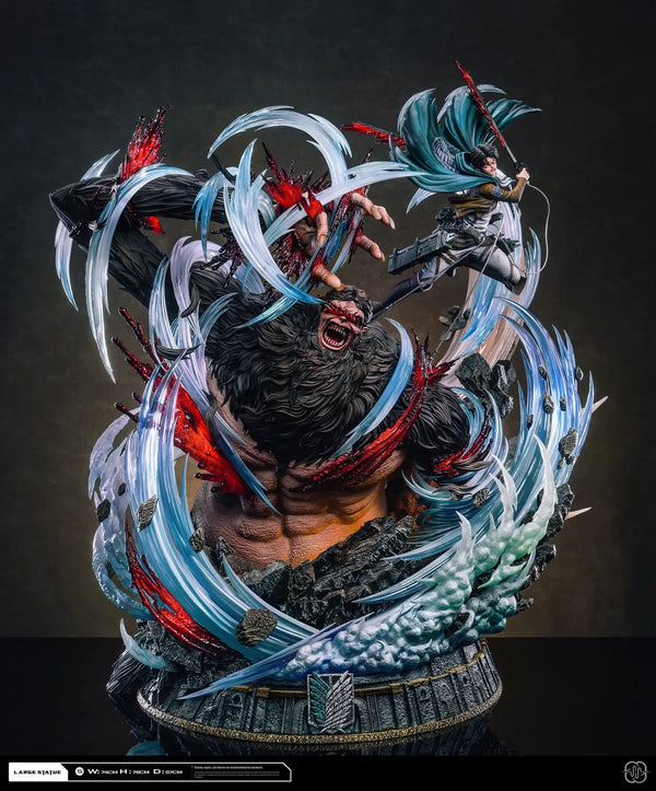 Attack on Titan Captain 2.0 Ackerman Levi VS Zeke GK Statue - Hertz Studio [In-Stock]