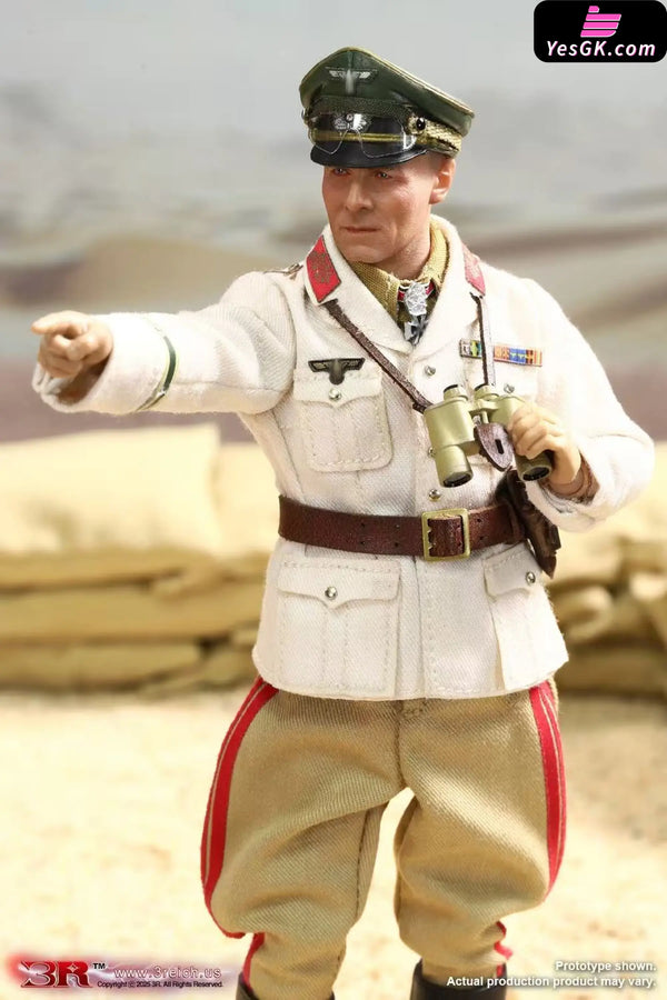 1/12 Army Field Marshal Desert Fox Rommel Articulated Action Figure TG80004 - 3R Studio [Pre-Order] Original Design