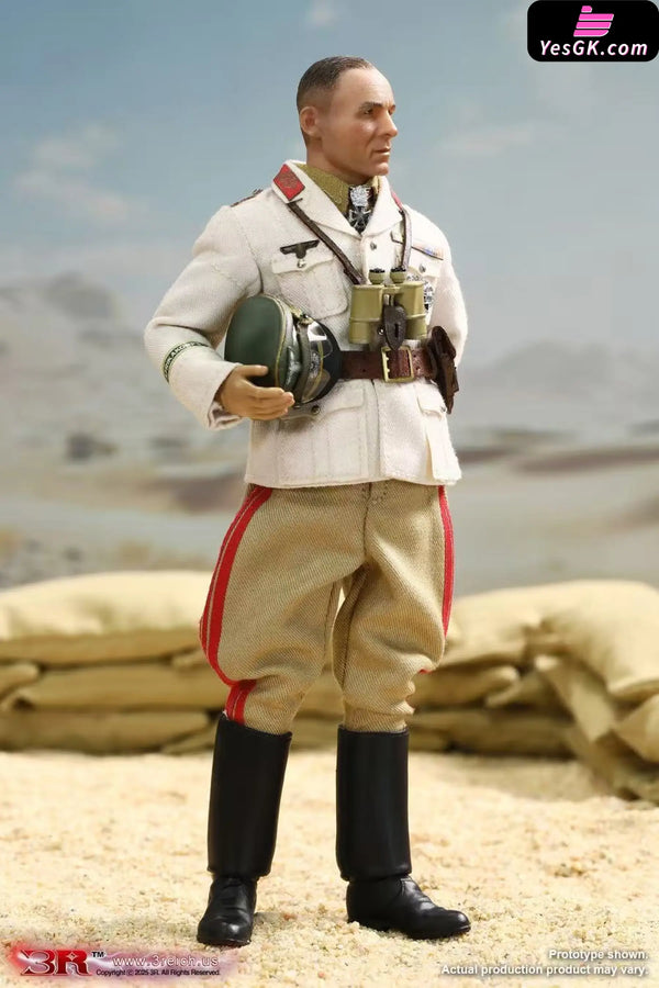 1/12 Army Field Marshal Desert Fox Rommel Articulated Action Figure TG80004 - 3R Studio [Pre-Order] Original Design