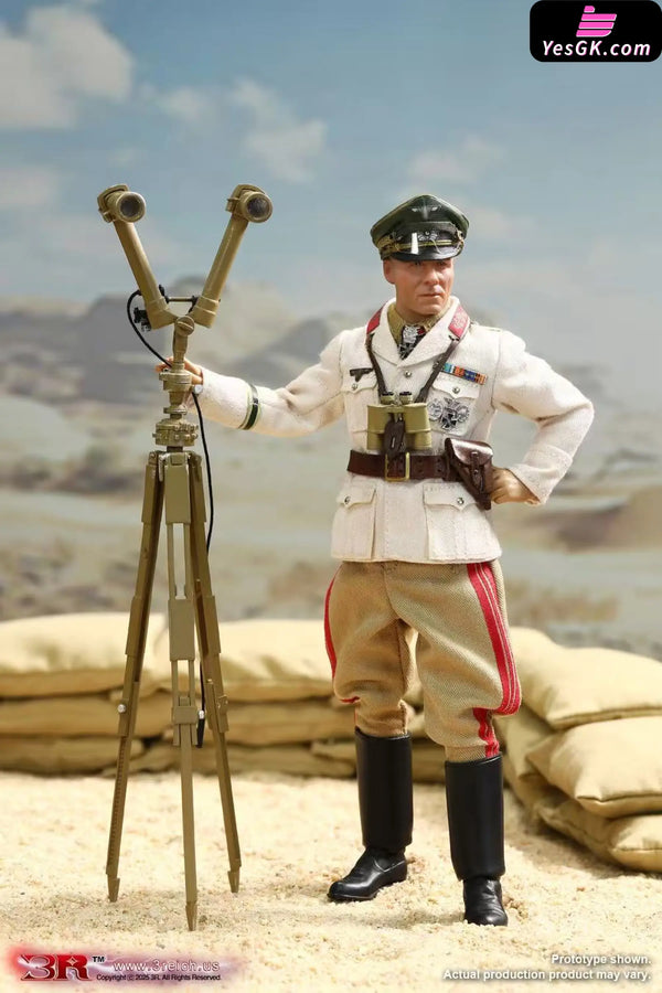 1/12 Army Field Marshal Desert Fox Rommel Articulated Action Figure TG80004 - 3R Studio [Pre-Order] Original Design