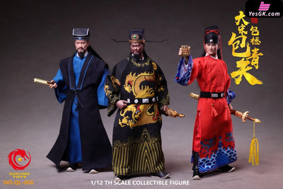 1/12 Scale Poseable Action Figure Three-Person Set of Bao Qingtian from the Song Dynasty NO.QL-003 NO.QL-004 NO.QL-005