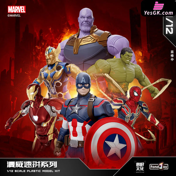 Marvel 1/12 Speed Build Series Iron Man Hulk Spider-Man Thanos Captain America Thor(Licensed)