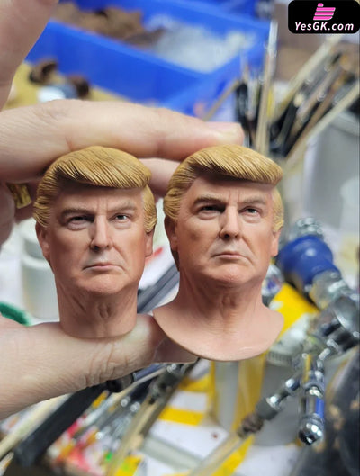 Superstar 1/6 CMS-01 Donald Trump Action Figure Headsculpt - Carving Man Studio [In-Stock] Full Payment / A Neck