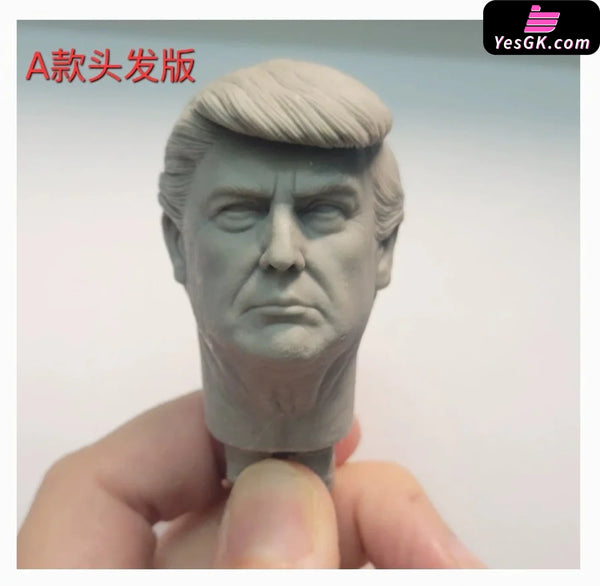 Superstar 1/6 CMS-01 Donald Trump Action Figure Headsculpt - Carving Man Studio [In-Stock] Full Payment / A Neck