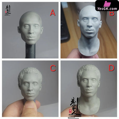 1/6 Kobe Head Sculpture CFTH01-ABCD White Model & Paint Figure - Carving Family Toys Studio [Pre-Order] Sports Stars
