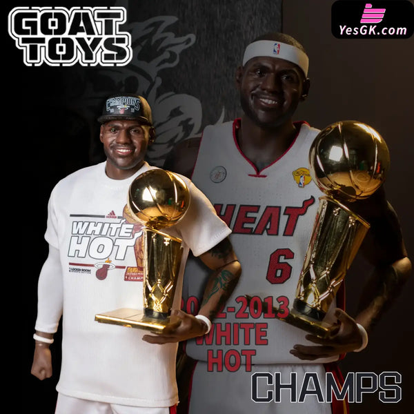1/6 LeBron James 13 Heat Championship Set Action Figure - Goat Toys Studio [In-Stock] Deposit / Regular version Sports