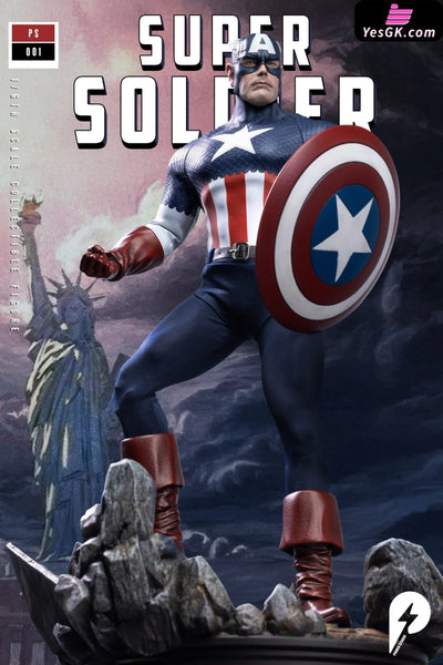 Marvel 1/6 scale super soldier Captain America figure PS001 - Power Studio [Pre-Order] MARVEL