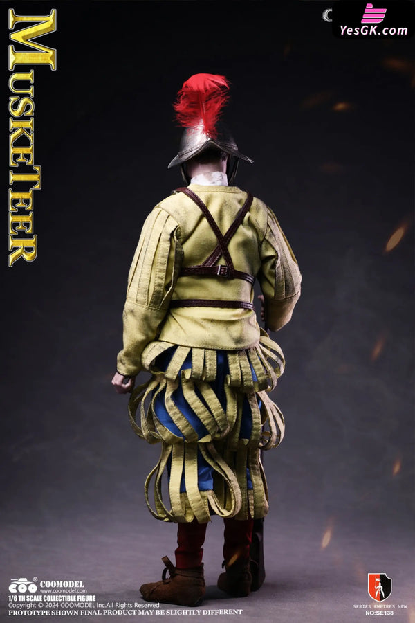1/6 SE138 & SE139 SERIES OF EMPIRES - SPANISH CONQUISTADOR MUSKETEER SERGEANT (Licensed) Action Figure - COOMODEL