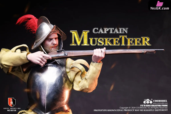 1/6 SE138 & SE139 SERIES OF EMPIRES - SPANISH CONQUISTADOR MUSKETEER SERGEANT (Licensed) Action Figure - COOMODEL