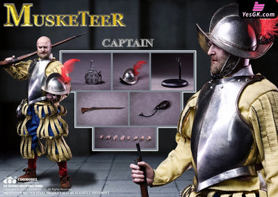 1/6 SE138 & SE139 SERIES OF EMPIRES - SPANISH CONQUISTADOR MUSKETEER SERGEANT (Licensed) Action Figure - COOMODEL