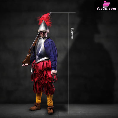 1/6 SE138 & SE139 SERIES OF EMPIRES - SPANISH CONQUISTADOR MUSKETEER SERGEANT (Licensed) Action Figure - COOMODEL