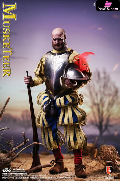 1/6 SE138 & SE139 SERIES OF EMPIRES - SPANISH CONQUISTADOR MUSKETEER SERGEANT (Licensed) Action Figure - COOMODEL