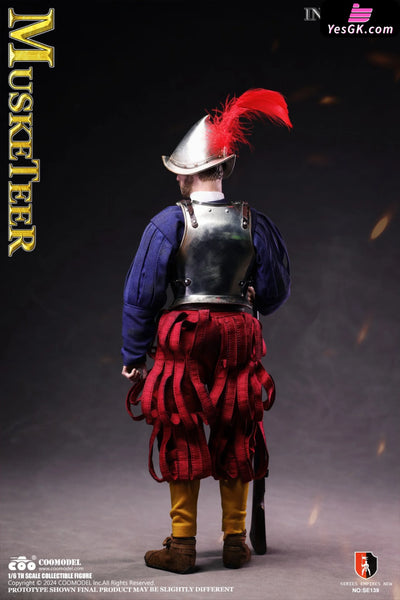 1/6 SE138 & SE139 SERIES OF EMPIRES - SPANISH CONQUISTADOR MUSKETEER SERGEANT (Licensed) Action Figure - COOMODEL