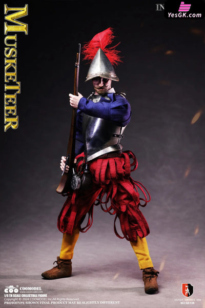 1/6 SE138 & SE139 SERIES OF EMPIRES - SPANISH CONQUISTADOR MUSKETEER SERGEANT (Licensed) Action Figure - COOMODEL