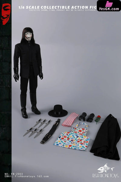 1/6 V for Vendetta Action Figure NO:FB-Z003 - FISH BONETOYS Studio [Pre-Order] Others