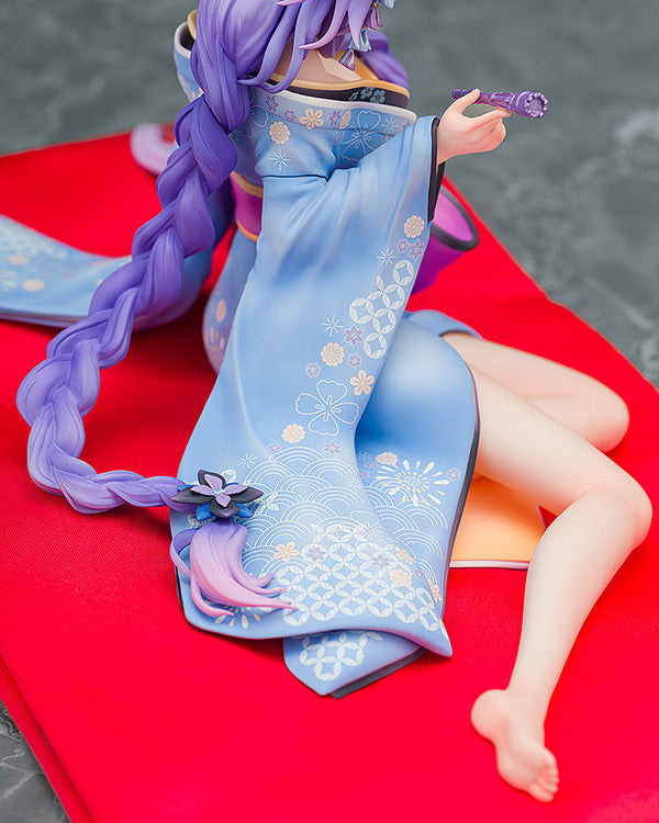 Neptunia x SENRAN KAGURA: Ninja Wars Neptune Purple Heart Kimono 1/7 Scale Figure (Licensed) - KADOKAWA [In-Stock]