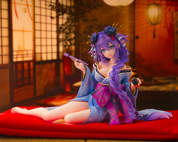 Neptunia x SENRAN KAGURA: Ninja Wars Neptune Purple Heart Kimono 1/7 Scale Figure (Licensed) - KADOKAWA [In-Stock]