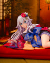 Neptunia x SENRAN KAGURA: Ninja Wars Black Heart Noireu Kimono 1/7 Scale Figure (Licensed) - KADOKAWA [In-Stock]
