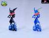 120 Pokédex Series Greninja & Ash’s Greninja GK Statue - POPOWA Studio [Pre-Order] Pokémon