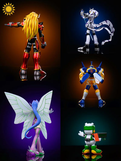 Digimon Agnimon & Wolfmon & Blitzmon & Fairymon & Chackmon GK Statue - Sun Toys Studio [Pre-Order]