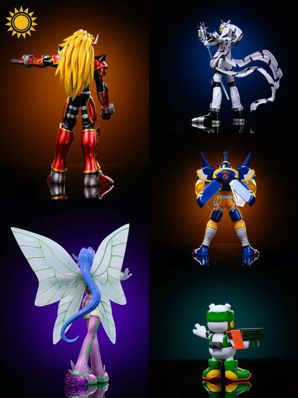 Digimon Agnimon & Wolfmon & Blitzmon & Fairymon & Chackmon GK Statue - Sun Toys Studio [Pre-Order]