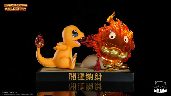 Pokémon & Howl's Moving Castle Charmander & Calcifer GK Statue - MMLAND Studio [In-Stock]