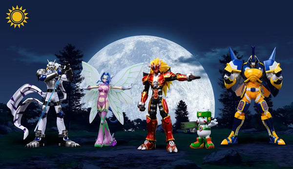 Digimon Agnimon & Wolfmon & Blitzmon & Fairymon & Chackmon GK Statue - Sun Toys Studio [Pre-Order]